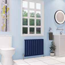 Deddington Cobalt Blue Horizontal Radiator 600mm x 790mm